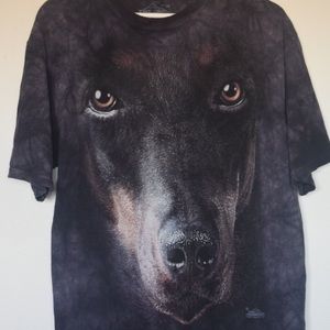 Doberman Dog Animal tie dye t-shirt